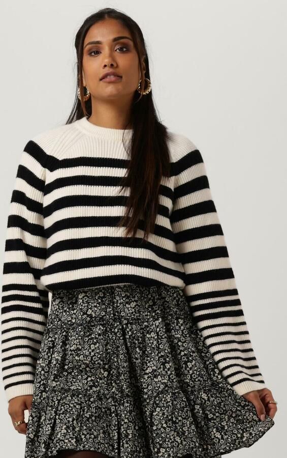 SECOND FEMALE Dames Truien & Vesten Matea Knit O-neck Gebroken Wit - Foto 4