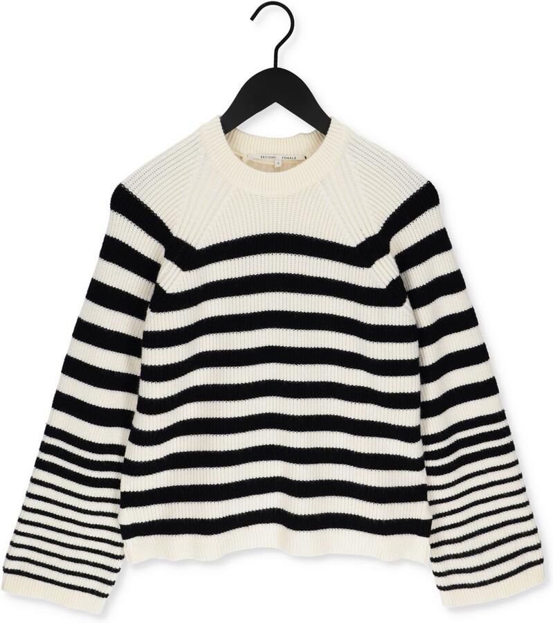 SECOND FEMALE Dames Truien & Vesten Matea Knit O-neck Gebroken Wit