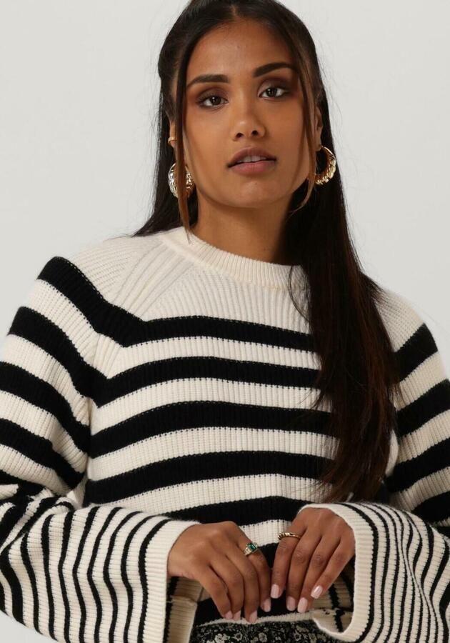 SECOND FEMALE Dames Truien & Vesten Matea Knit O-neck Gebroken Wit - Foto 3