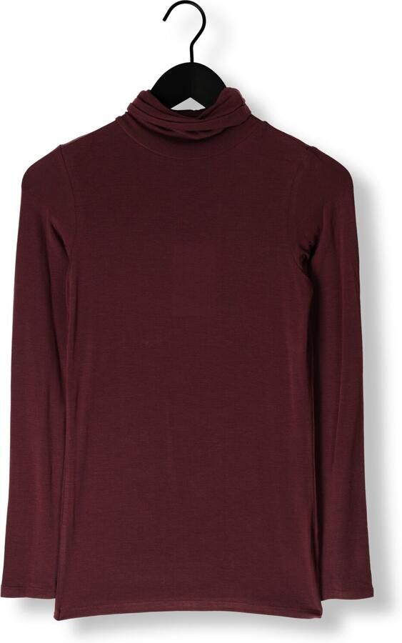 SECOND FEMALE Dames Truien & Vesten Matima T-neck Tee Bordeaux - Foto 3