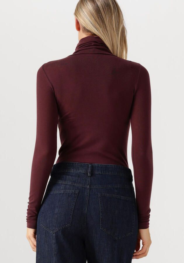 SECOND FEMALE Dames Truien & Vesten Matima T-neck Tee Bordeaux - Foto 2