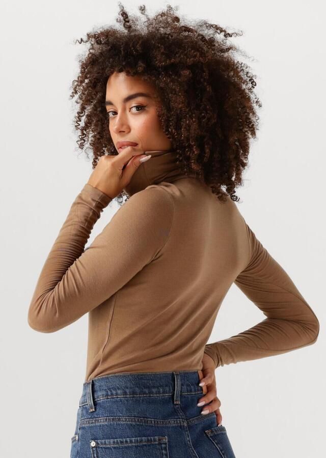 SECOND FEMALE Dames Truien & Vesten Matima T-neck Tee Bruin