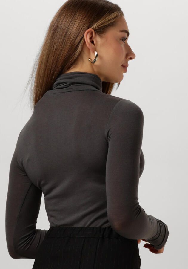 SECOND FEMALE Dames Truien & Vesten Matima T-neck Tee Grijs