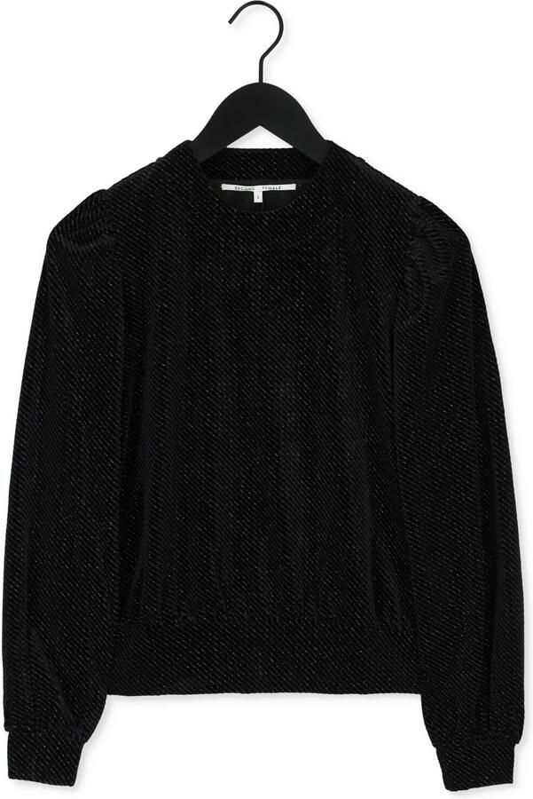 SECOND FEMALE Dames Truien & Vesten Sacha Sweat Zwart - Foto 3