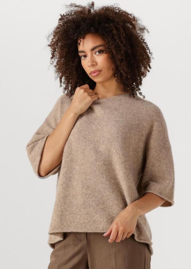 SECOND FEMALE Dames Truien & Vesten Selana Knit O-neck Beige - Foto 4