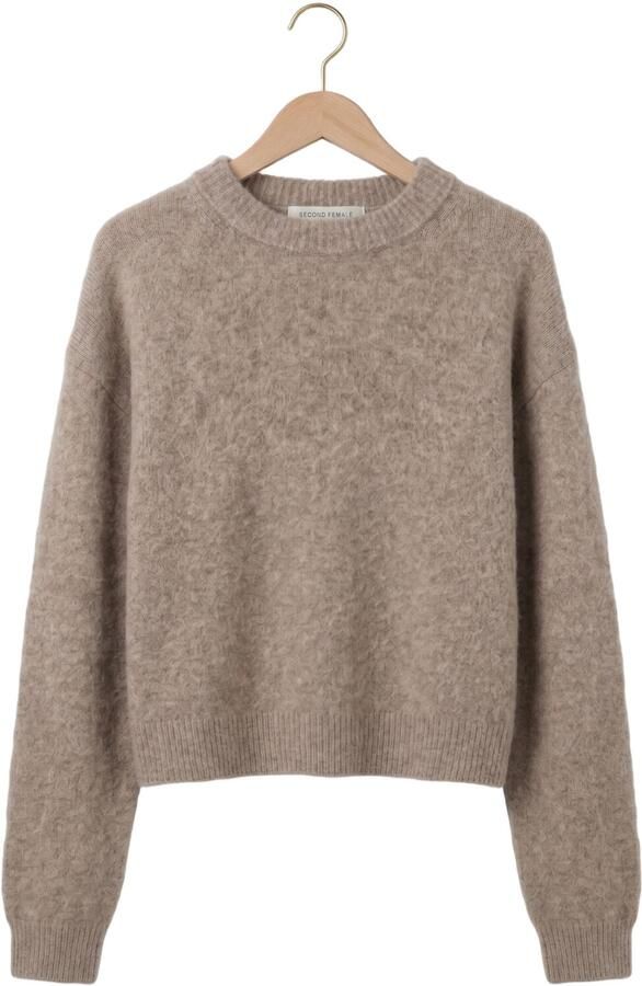 SECOND FEMALE Dames Truien & Vesten Varano Knit Pullover Beige - Foto 1