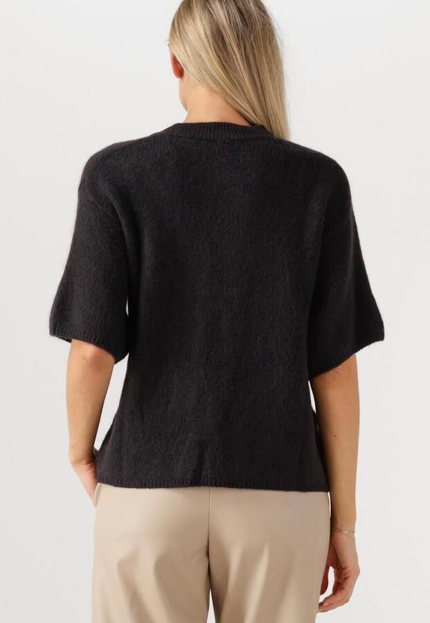 SECOND FEMALE Dames Truien & Vesten Wanda Knit O-neck Donkergrijs - Foto 3