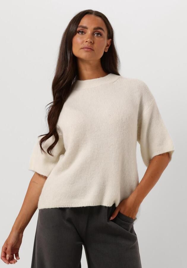 SECOND FEMALE Dames Truien & Vesten Wanda Knit O-neck Gebroken Wit - Foto 4