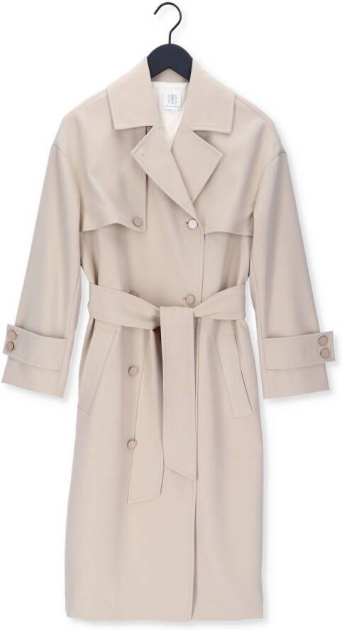 Second Female Silvia Classic Coat Second Dames Beige Dames