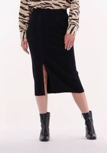 Second Female Zwarte Midirok Menthina Knit Skirt