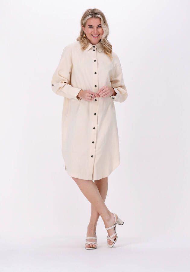 SELECTED FEMME blousejurk SLFMALVINA met ceintuur zand
