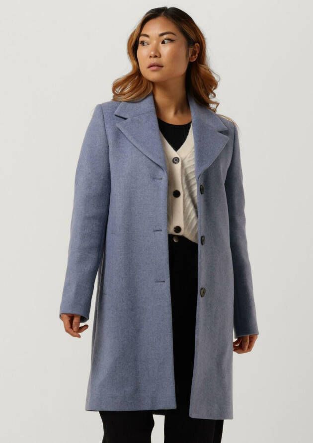 Selected Femme Grijze Mantel New Sasja Wool Coat B