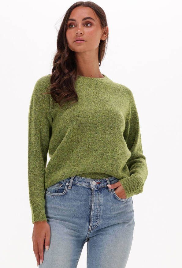 SELECTED FEMME gebreide trui SLFLULU met wol groen - Kledingwinkel.nl