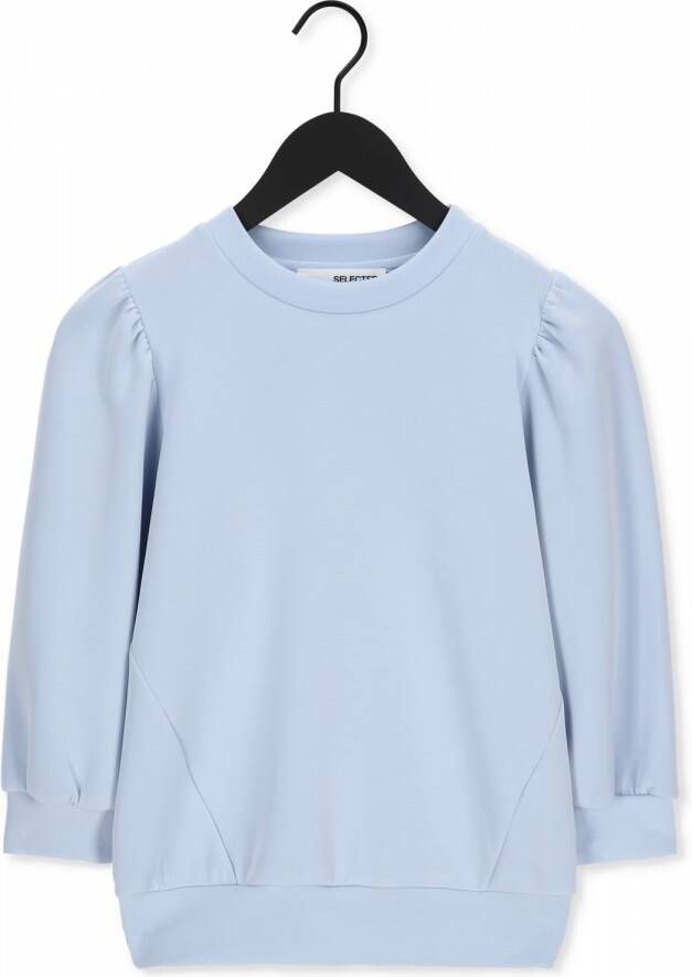 SELECTED FEMME Dames Truien & Vesten Slftenny 3 4 Sweat Top Lichtblauw