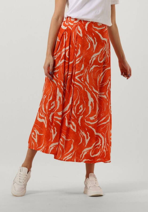 SELECTED FEMME Dames Rokken Slfsirine Ankle Skirt Oranje