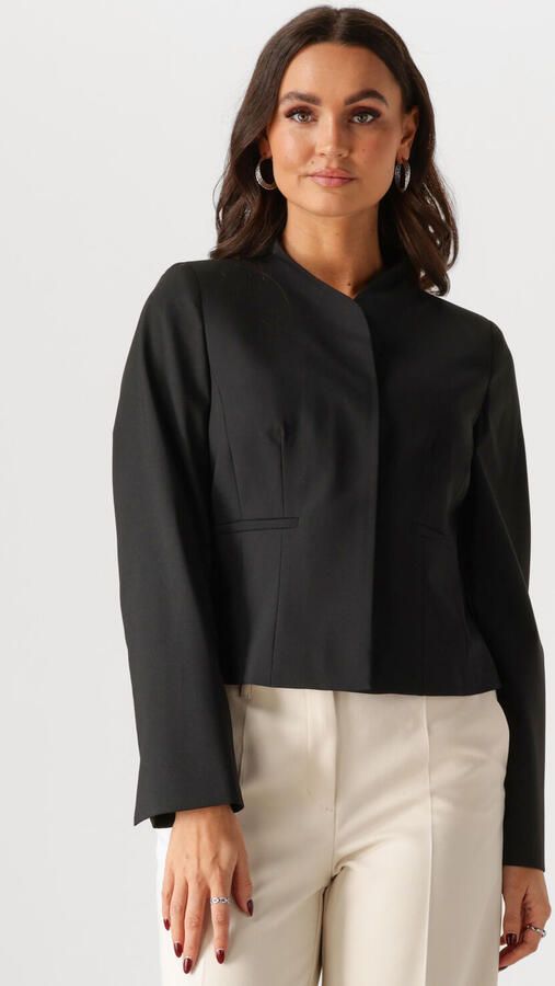 SELECTED WOMEN Dames Blazers Slfeloise Ls High Neck Fitted Blazer Zwart - Foto 4