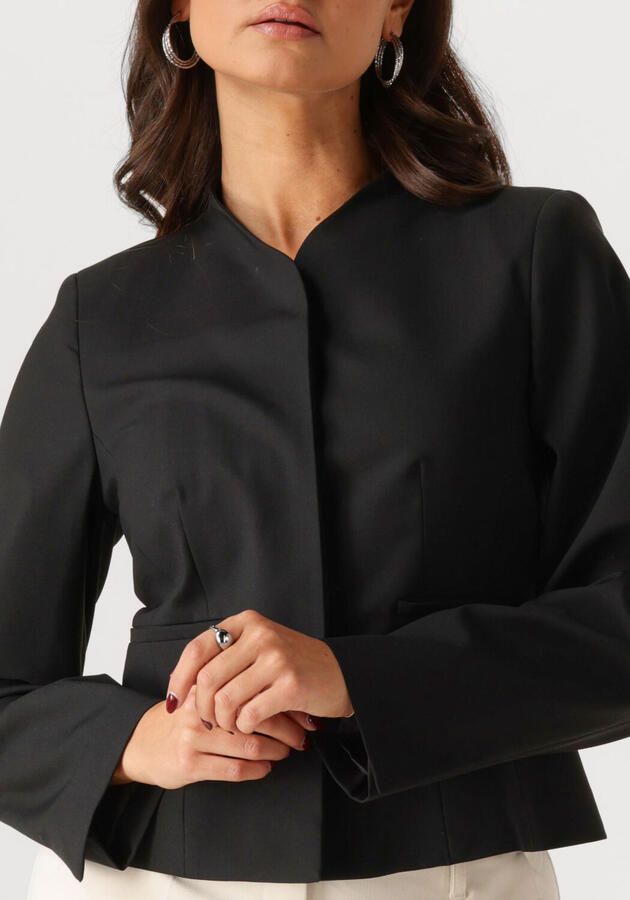 SELECTED WOMEN Dames Blazers Slfeloise Ls High Neck Fitted Blazer Zwart - Foto 2