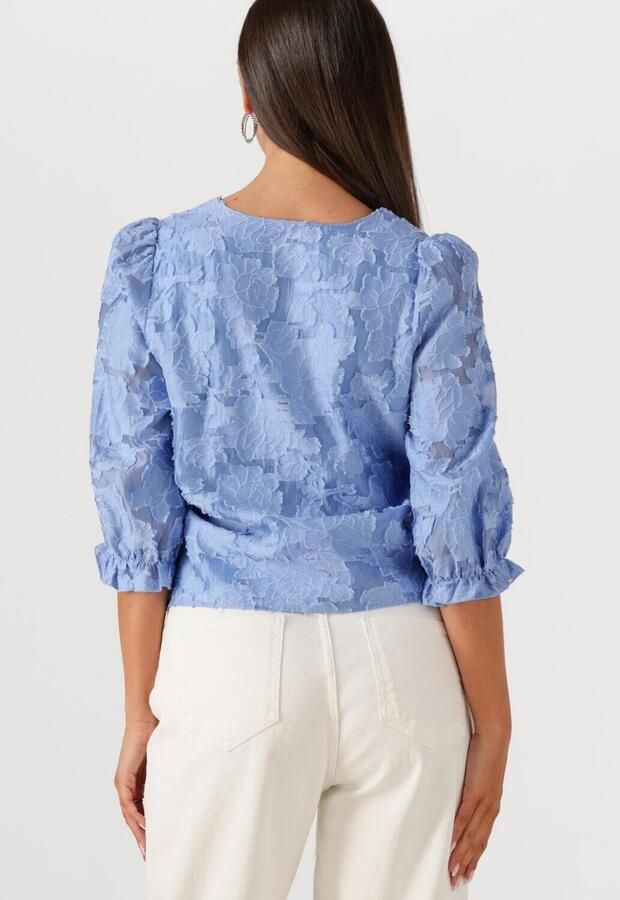 SELECTED FEMME Dames Blouses Slfcathi-sadie 3 4 Top Ff Lichtblauw - Foto 3