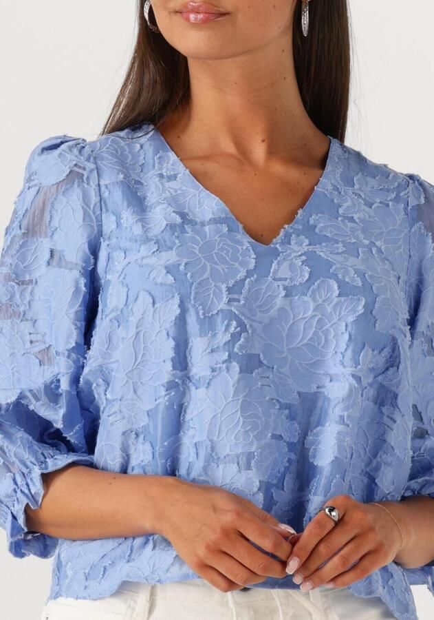 SELECTED FEMME Dames Blouses Slfcathi-sadie 3 4 Top Ff Lichtblauw - Foto 2