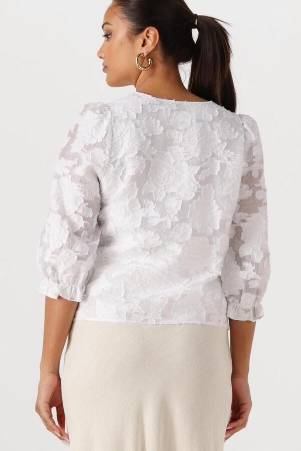 SELECTED WOMEN Dames Blouses Slfcathi-sadie 3 4 Top Ff Wit - Foto 2