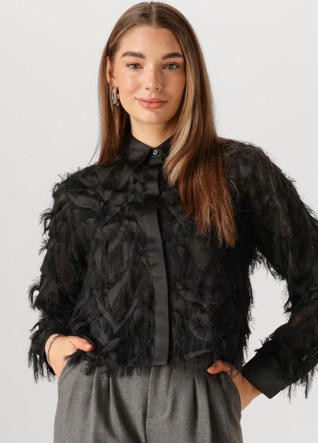 Selected Femme Regular fit overhemdblouse in semi-transparante look model 'MYLINE' - Foto 4