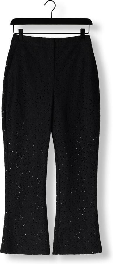 SELECTED FEMME Dames Broeken Slfkarola Hw Flared Lace Pant Zwart - Foto 2