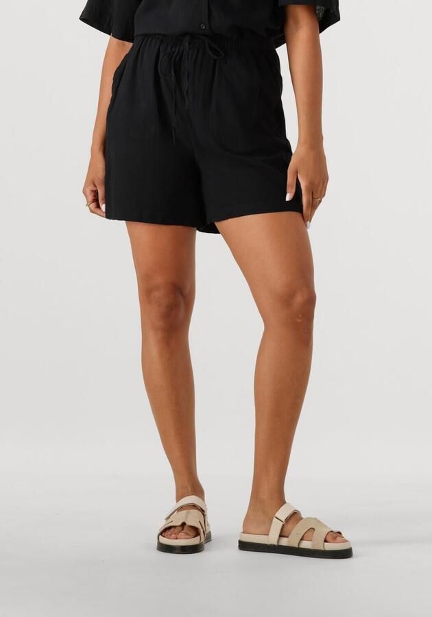 SELECTED FEMME Dames Broeken Slfluisa Mw String Shorts B Zwart - Foto 4