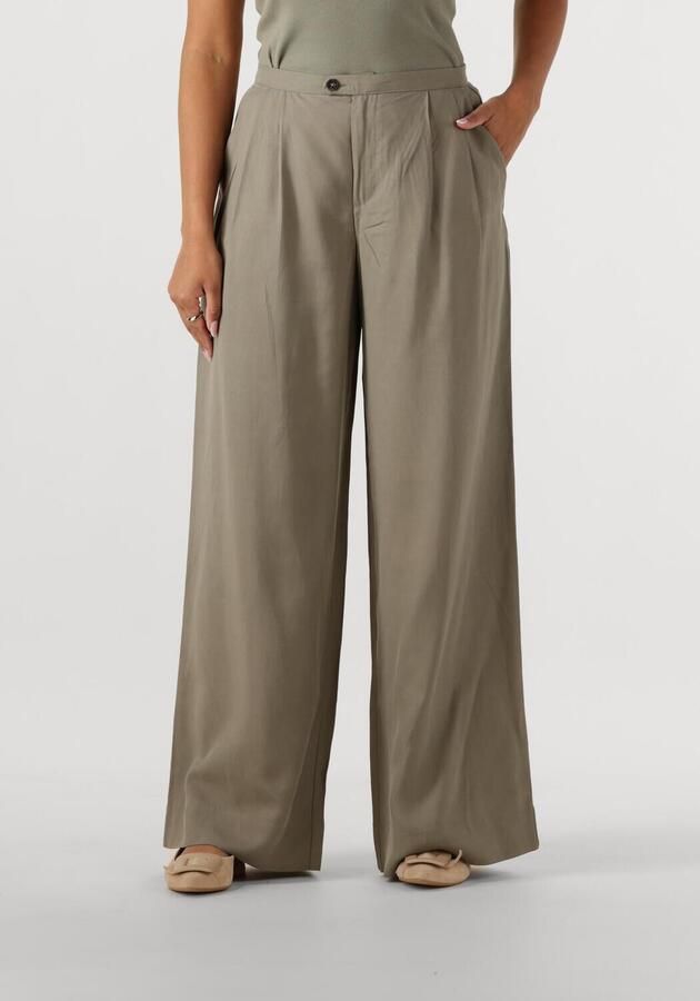 Selected Femme Wide leg bandplooibroek met steekzakken model 'NATUK' - Foto 4