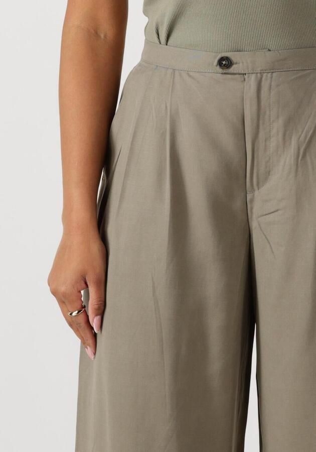 Selected Femme Wide leg bandplooibroek met steekzakken model 'NATUK' - Foto 2