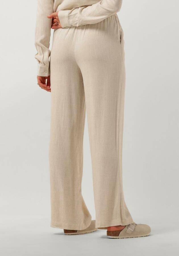 Selected Femme High waist broek van een mix van viscose en linnen model 'VIVA-GULIA'