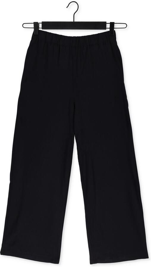 Selected Femme Wijde Pijp Relaxte Pasvorm Zwarte Broek Black Dames - Foto 3