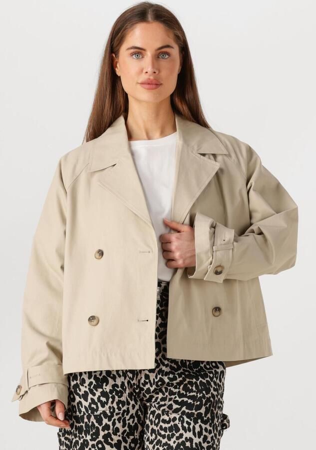 SELECTED WOMEN Dames Jassen Slfcilo Short Trenchcoat Beige - Foto 4