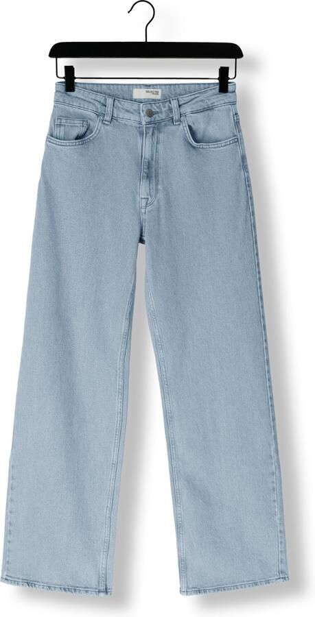 SELECTED FEMME Dames Jeans Slfalice-n Hw Wide Lon Lichtblauw - Foto 3