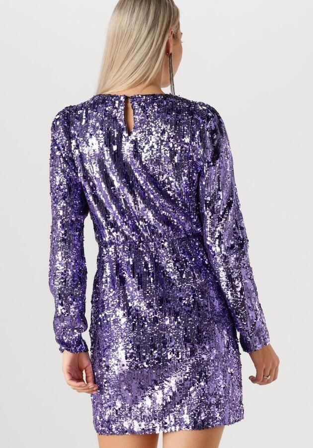 SELECTED WOMEN Dames Jurken Slfari-colyn Ls Short Sequins Paars - Foto 2