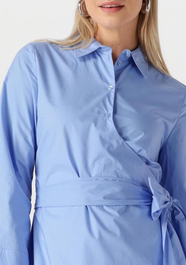 SELECTED FEMME Dames Jurken Slfaviana Ls Midi Wrap Dress Lichtblauw - Foto 2