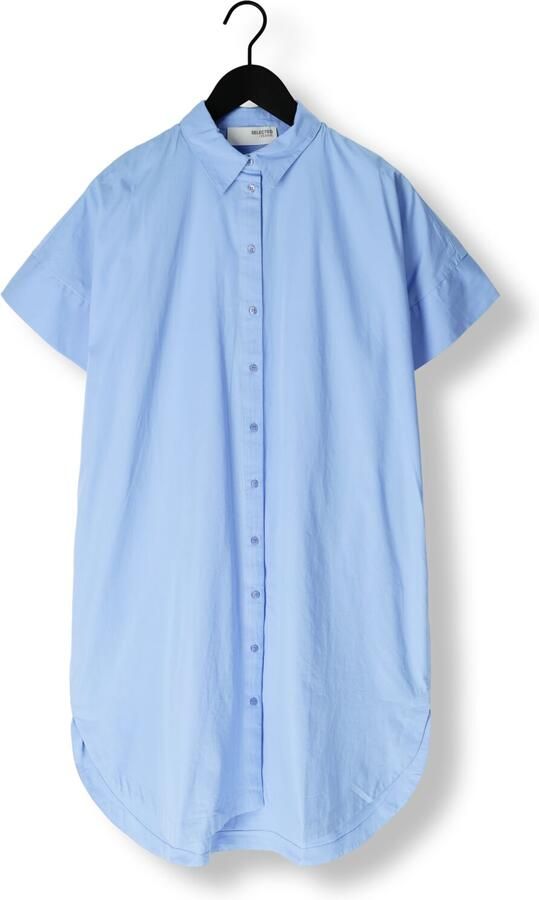 SELECTED FEMME Dames Jurken Slfblair 2 4 Short Shirt Dress Lichtblauw - Foto 3