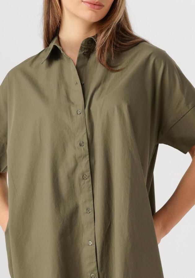 SELECTED WOMEN Dames Jurken Slfblair 2 4 Short Shirt Dress Olijf - Foto 2