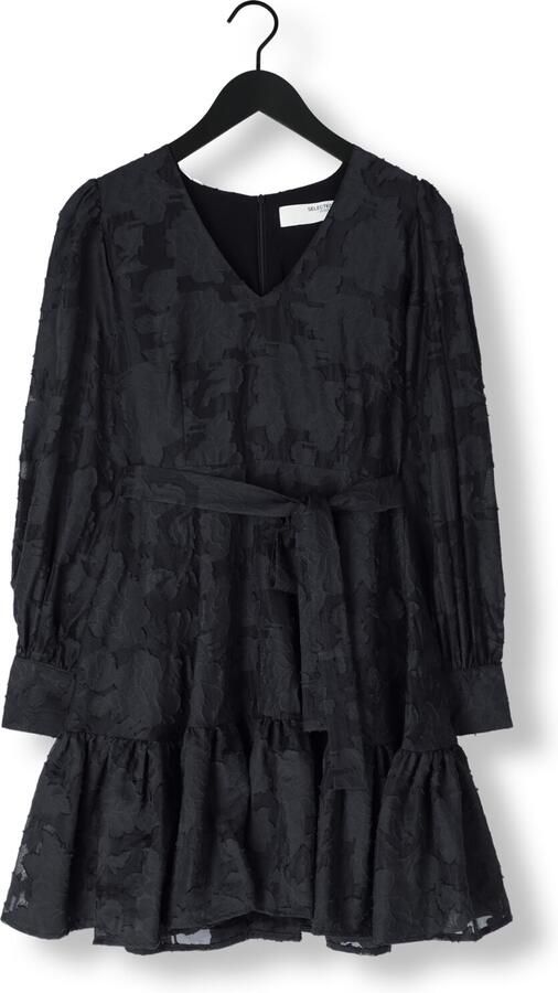 SELECTED FEMME Dames Jurken Slfcathi-sadie Short V-neck Dress Donkerblauw - Foto 3