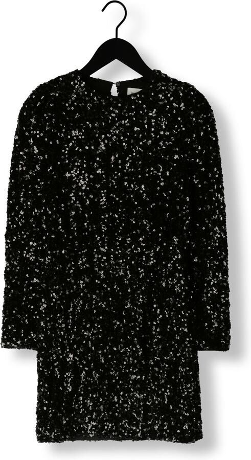SELECTED FEMME Dames Jurken Slfcolyn Ls Short Sequins Dress Zwart - Foto 3