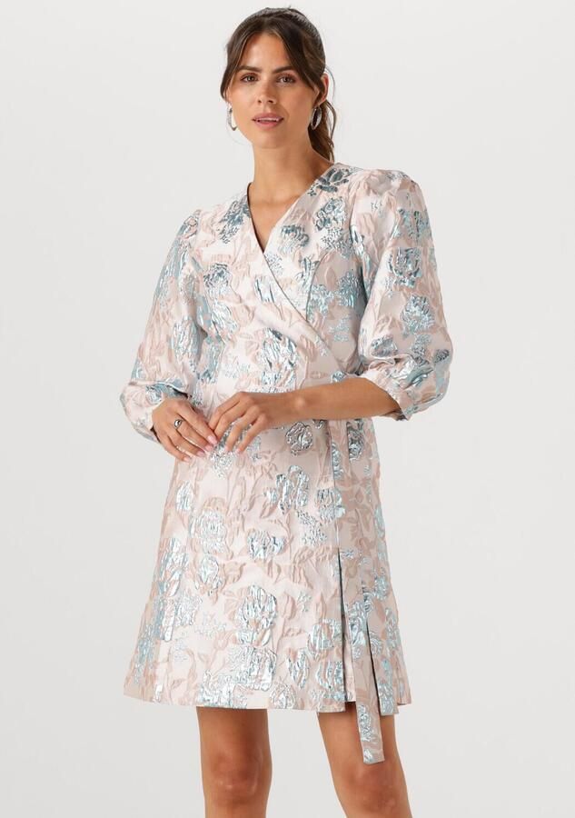 SELECTED WOMEN Dames Jurken Slfdemmi-siv Ss Wrap Dress Lichtroze - Foto 4