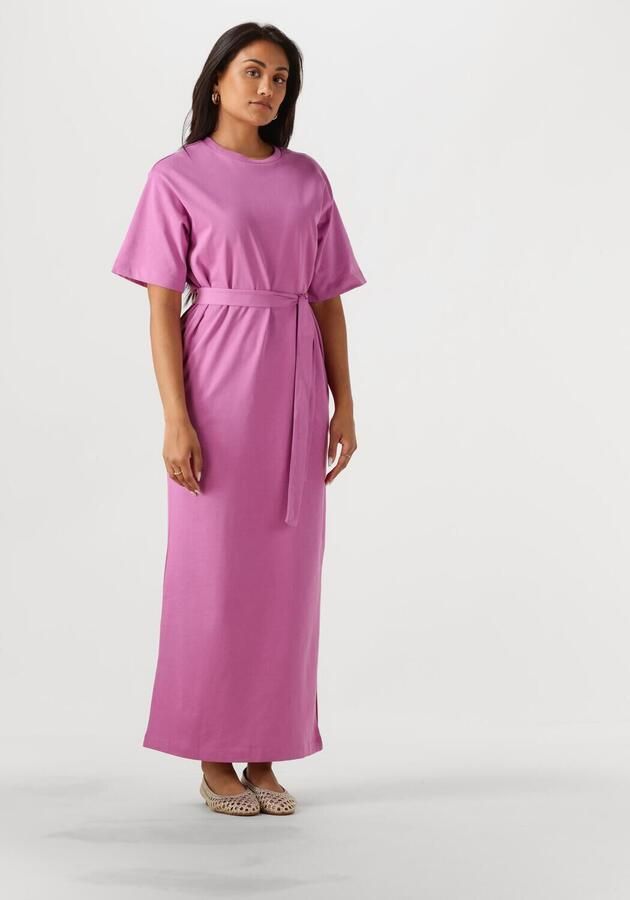 SELECTED FEMME Dames Jurken Slfessential Ss Pocket Ankle Dress Roze - Foto 4