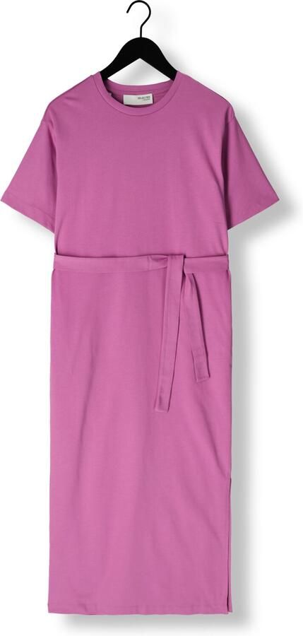 SELECTED FEMME Dames Jurken Slfessential Ss Pocket Ankle Dress Roze - Foto 3