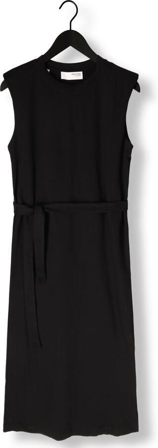 SELECTED FEMME Dames Jurken Slfhalley Sl Shoulderpad Ankle Zwart - Foto 3
