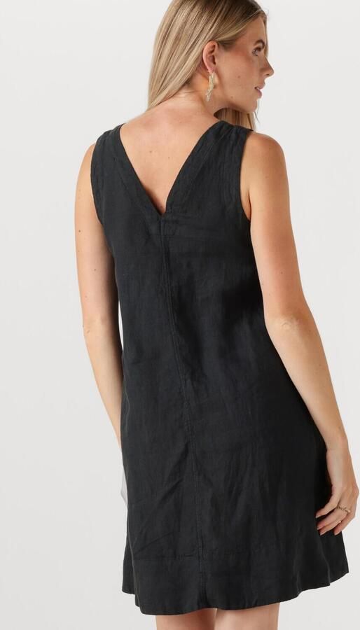 SELECTED WOMEN Dames Jurken Slflinna Sl Short Linen Dress Zwart - Foto 2