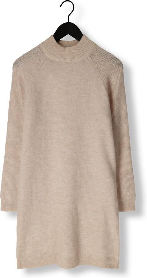 SELECTED FEMME Dames Jurken Slflulu Ls High Neck Knit Dress Beige - Foto 2