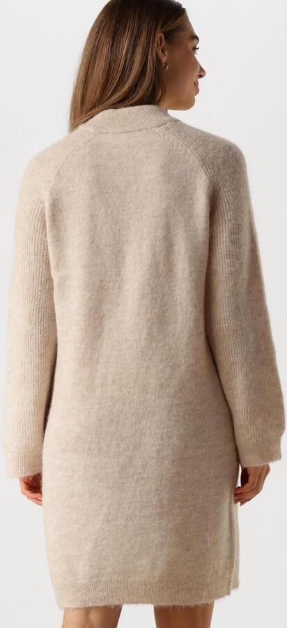 SELECTED FEMME Dames Jurken Slflulu Ls High Neck Knit Dress Beige - Foto 3
