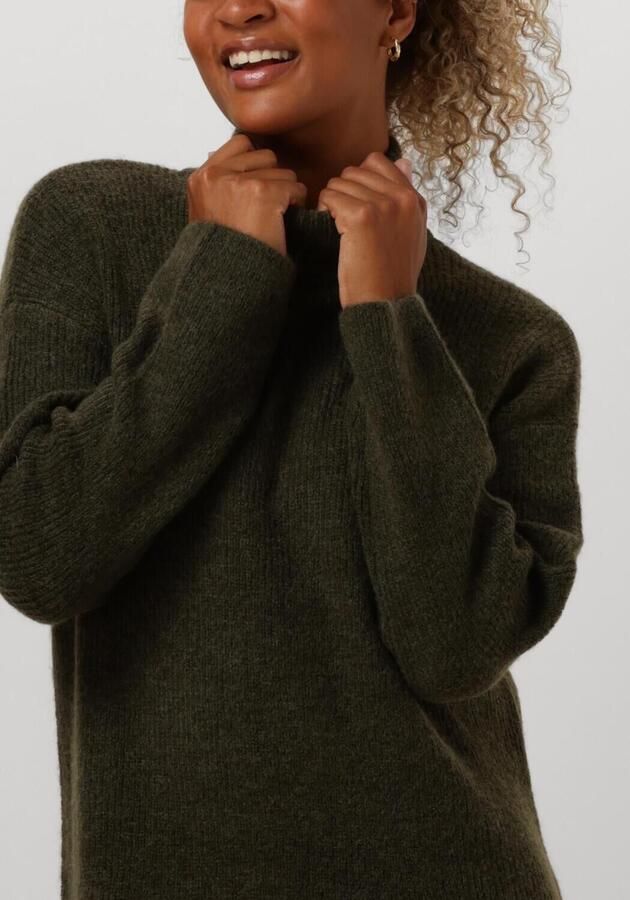 Selected Femme Gebreide jurk van wolmix met opstaande kraag model 'MALINE' - Foto 2