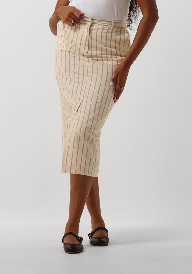 SELECTED WOMEN Dames Rokken Slfhilda Hw Pencil Skirt Pin Zand - Foto 3