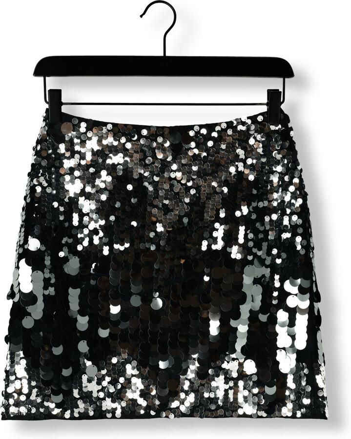 Selected Femme Sequin Mini Rok voor Glamoureuze Avonden Gray Dames