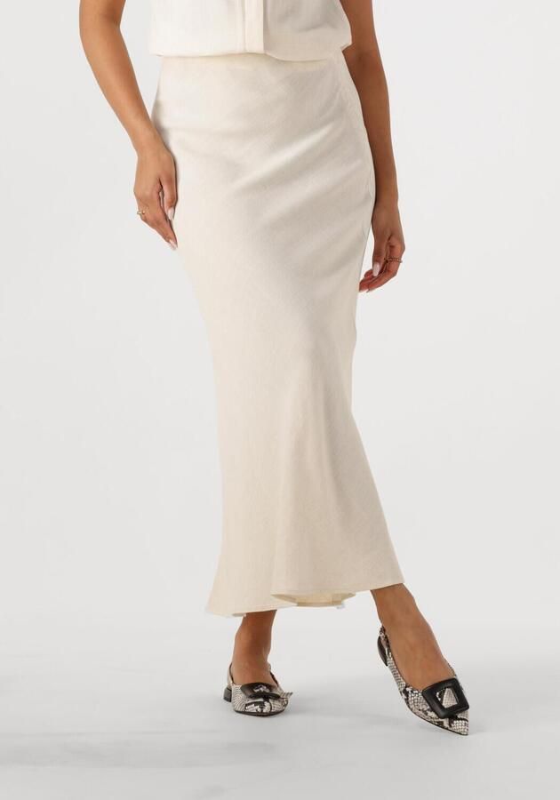 SELECTED WOMEN Dames Rokken Slfviva-lena Hw Ankle Skirt Ecru - Foto 4